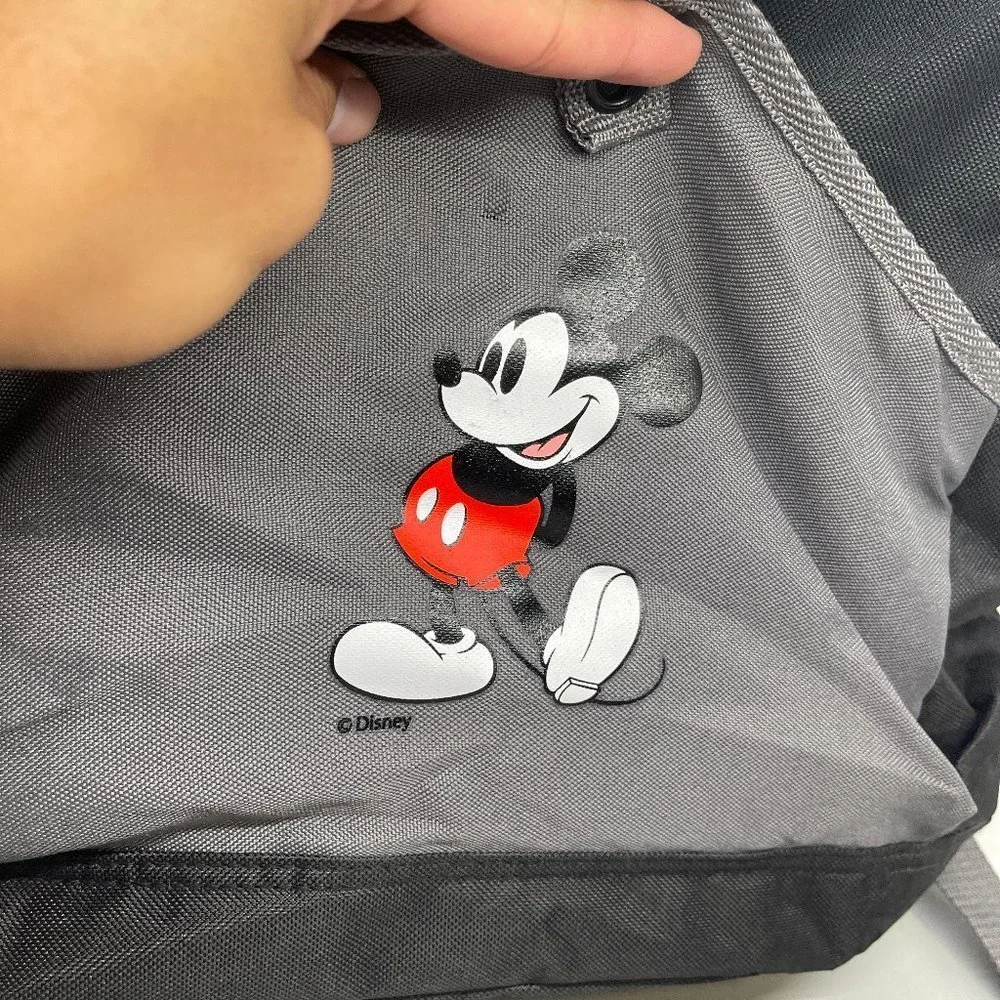 Disney Womens Gray Black Mickey Mouse Backpack OS - Picture 2 of 3